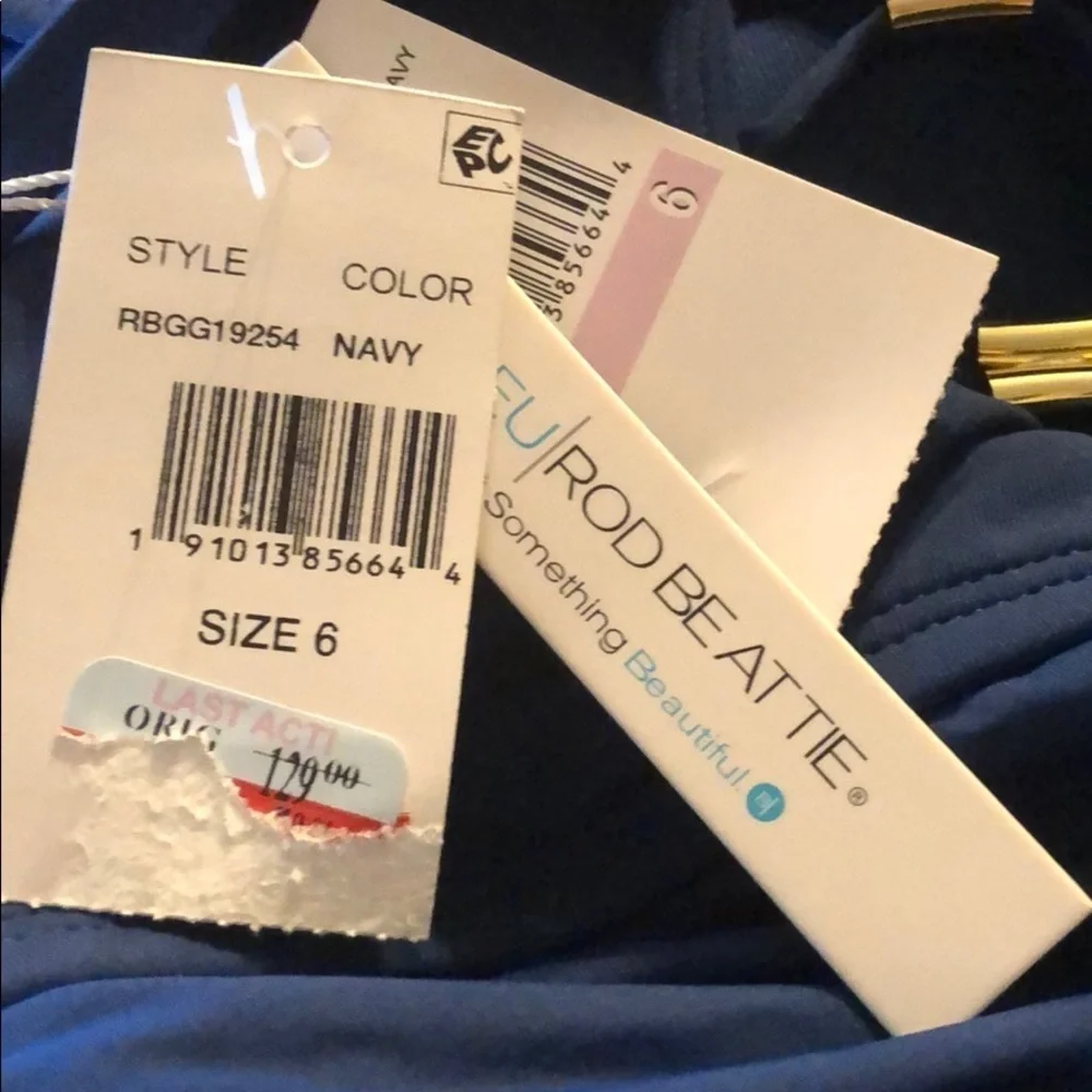 BLEU Rod Beattie Lattice Front One Piece Swimsuit - Picture 4 of 4